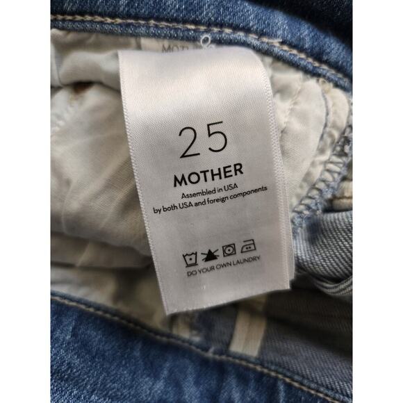 Mother Denim High Waisted Looker Ankle Fray,‎ Party Like A Pirate Size 25 CLEAN - Picture 13 of 15